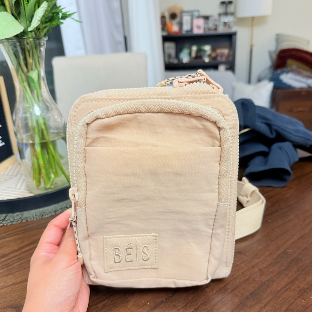 BÉIS Beige Crossbody Bag
